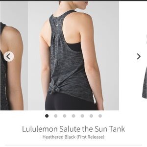 Lululemon women’s size 6 salute the sun tank